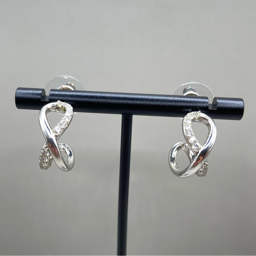 Kendra Scott Annie Infinity Huggie Pave Hoop Earrings